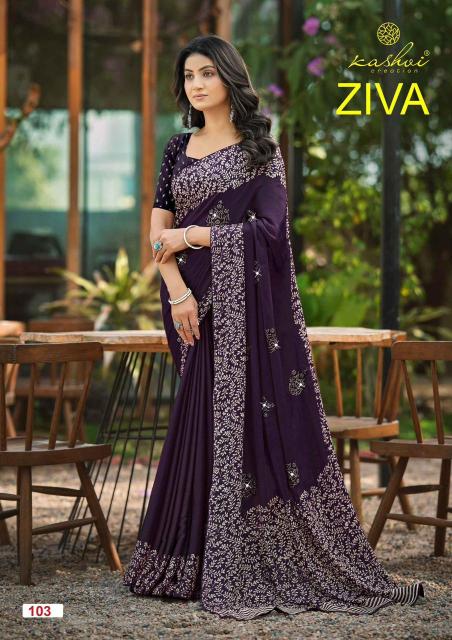 Kashvi ziva vol 1 saree womens clothing wholesale